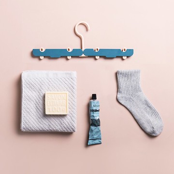 戶外旅行折疊晾衣架創意便攜式塑料折疊衣架防滑衣服架酒店掛衣架