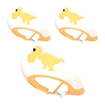 小麥購物 兒童護耳洗髮帽 恐龍款 Y518 62g  陽光黃  3個