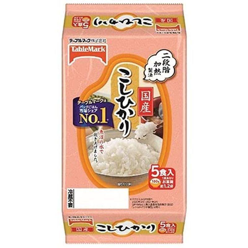 テーブルマーク 国産こしひかり 5食 (180g×5個)×8個入