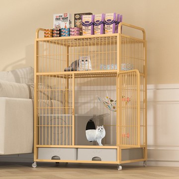 快速出貨 可開發票 貓籠子家用室內帶廁所貓別墅超大自由空間多層貓舍特價自帶貓砂盆