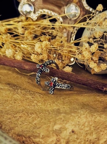 【圖騰系列】玫瑰十字/Ross/ 925純銀/戒指