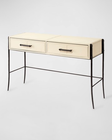 Nevado Leather Console Table