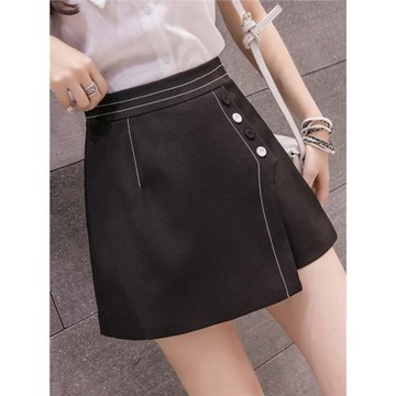 高腰a字防走光時尚不規則裙褲