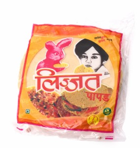 パパド ガーリック Papad Garlic   インドせんべい lijjat インスタント お菓子 スナック アジアン食品 エスニック食材