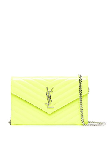 Saint Laurent Pre-Owned - Kate shoulder bag - women - Leather - One Size - Yellow