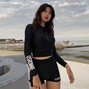 【SEASONS BIKINI】兩件式長袖拉鏈泳衣 -230