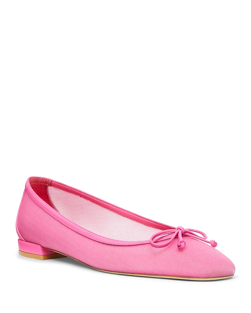 Stuart Weitzman Women's Arabella Mesh Bow Ballet Flats