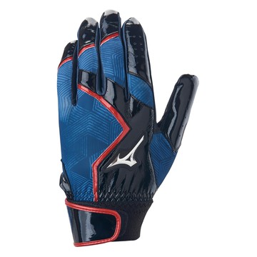 Mizuno 美津濃 打擊手套 1ETEA50113  藍色 + 黑色  XL  1雙