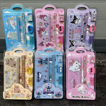 【臺灣-出貨】庫洛米文具禮盒套裝學習用品鉛筆小學生兒童高顏值生日禮物幼兒園FHU1