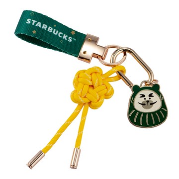 星巴克安康達摩小熊鑰匙圈