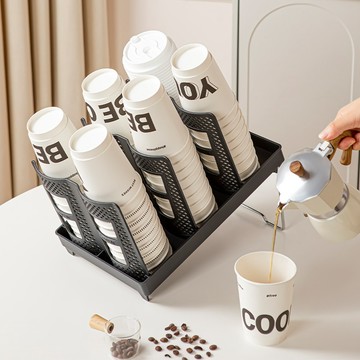 多功能杯子收納架 一次性紙杯架 可拆卸紙杯架 單排紙杯架 雙排紙杯架 咖啡杯置物架 置物收納架