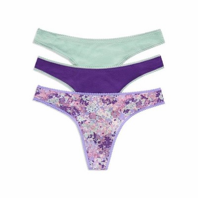 オンゴッサメール レディース パンツ アンダーウェア Mesh Hip Bikinis, Set of 3