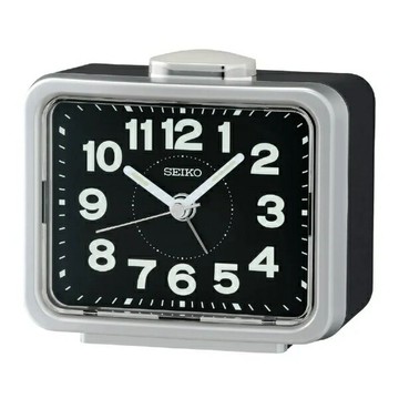 seiko SK037 精工 響鈴靜音貪睡鬧鐘(QHK062S)銀/8.9X10.9cm｜樂天全館特惠中★指定刷卡回饋10%
