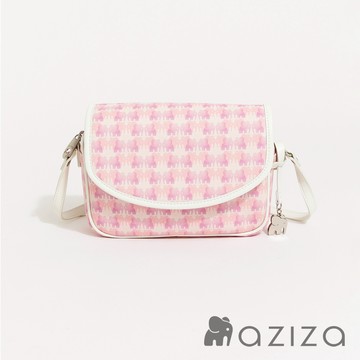 aziza DOPAMINE圓弧蓋斜背小包 果凍粉