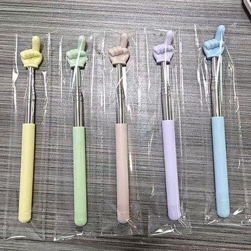 🤩新款🏆台灣出貨🏆新款指讀伸縮教鞭兒童閱讀教師看書手指幼兒園早教指引小手指早教玩具