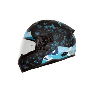 【SOL Helmets】SF-7全罩式安全帽 (探險者_消光黑/藍綠) ｜ SOL安全帽官方商城｜輕量化｜女帽｜排齒釦