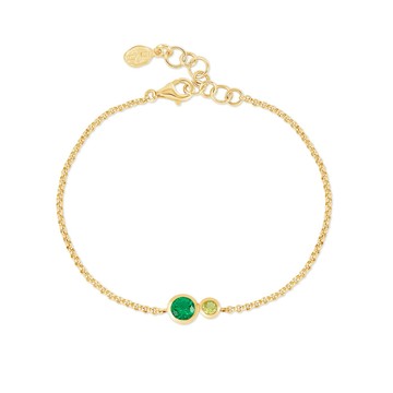 'Greens' Tutti Frutti Duo Chain Bracelet