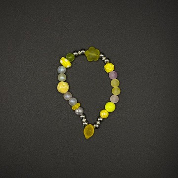 7AB I VINTAGE原創復古小眾手串檸檬主題中性款潮流Y2K百搭手鏈