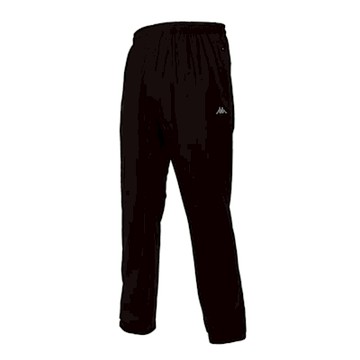 KAPPA 男抗UV針織涼感長褲-冰感 抗UV 慢跑 運動 休閒 372838W-Q98 黑銀