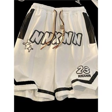 美式籃球短褲男夏季薄款速干寬松運動褲子高街潮牌大碼休閑五分褲