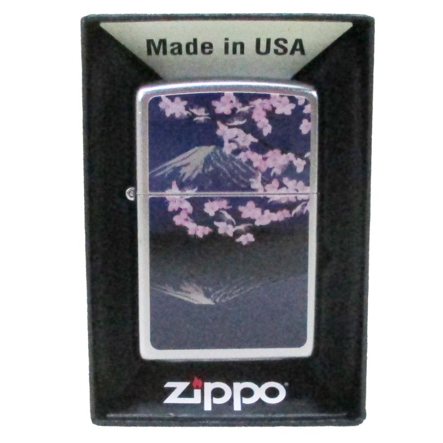 Zippo ジッポー オイルライター USA 和柄シリーズ 富士 桜 SP-KF