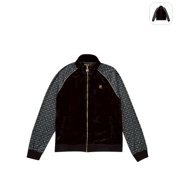 【FILA】中性 針織外套-黑色 1JKY-5810-BK