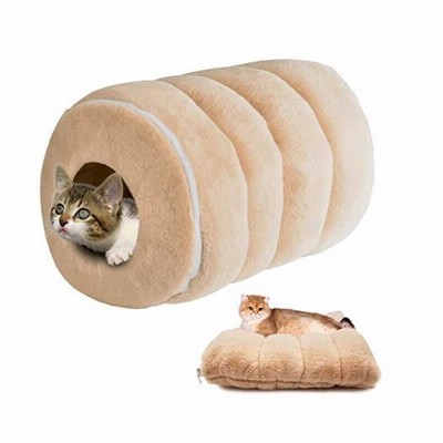 猫 トンネル ベッド ハウス ドーム型 ペットベッド あったか 洗える マット クッション ソファ 寝袋 犬猫 兼用 寒さ対策 秋冬用 通販 Lineポイント最大get Lineショッピング