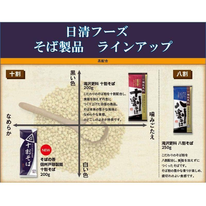 日清 そばの香 信州戸隠製麺 十割そば 200g ×5袋