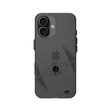 iPhone 17 Clear (相機按鈕) 酷墨灰 - 迪士尼-星際大戰 Star Wars - 鈦戰機-線條黑