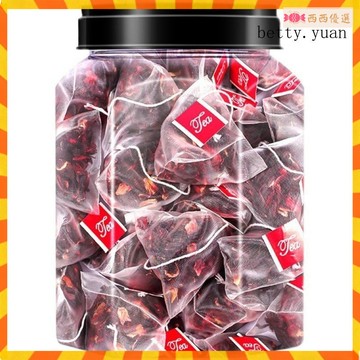 西西花茶精選💯玫瑰茄洛神花茶幹三角包陳皮幹玫瑰茄包花茶酸甜可口泡茶