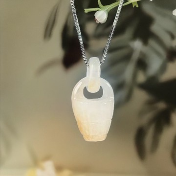 【招財】冰種飄黃翡翡翠一桶金項鍊 | 天然緬甸玉A貨翡翠 | 送禮