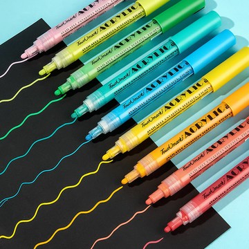 麥克筆丙烯馬克筆防水速乾手繪涂鴉筆繪畫兒童顏料筆畫鞋衣服【木屋雜貨】