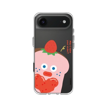 iPhone Air Clear Case（相機按鈕） 透明 - Brunch Brother 早午餐兄弟 - 草莓吐司要不要夾蛋