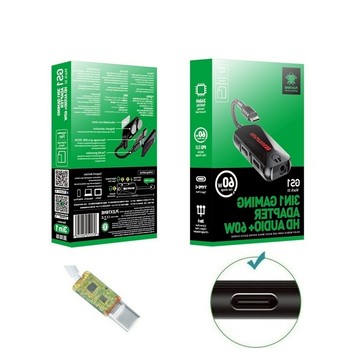 【3合1耳機轉接器】Plextone 適用 三星 Z Fold 2 3 4 5 6 7 充電 音頻轉換器