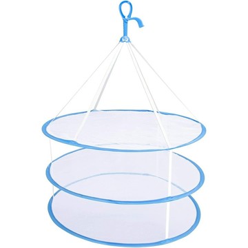 AIMEDIA艾美迪雅 輕鬆編織的晾衣網-3段式 3層平放曬衣網|毛衣不變形速乾+秒開秒收,枕頭娃娃也能曬 [快速發貨]