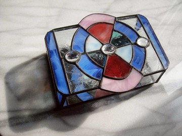 【老時光 OLD-TIME】早期二手日本製手製玻璃珠寶盒