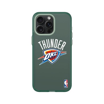 iPhone 15 Pro Max Clear 憂墨綠 - NBA - Logo-奧克拉荷馬市雷霆 Oklahoma City Thunder - Light