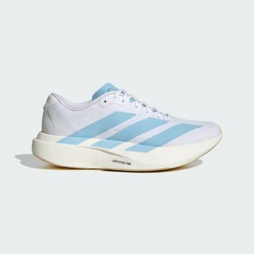 Adidas Adizero Evo SL Woven W [JQ4526] 女 慢跑鞋 支撐 緩震 競速 白 淺藍