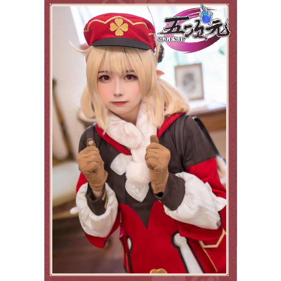 原神 クレー コスプレ衣装 ウィッグ付き