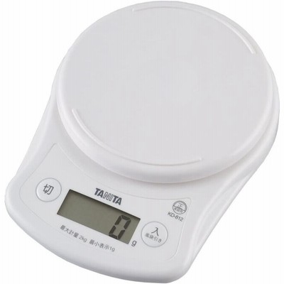 タニタ(TANITA) デジタルクッキングスケール ホワイト KD-812-WH