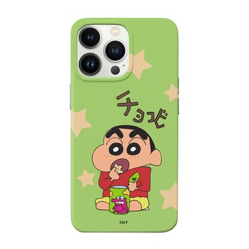 【正版授權】蠟筆小新吃巧克比時光防摔iPhone手機殼