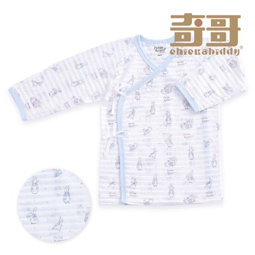 奇哥 比得兔 藍色小比得肚衣-天絲棉橫紋單面布 (3-9個月)
