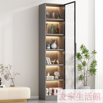 附發票 免稅 酒櫃玻璃門展示櫃現代客廳儲物書櫃簡約家用儲物櫃靠墻輕奢 YJ/al210 快速出貨 公司貨