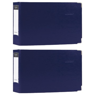 珠友文化 B6 1吋D型檔案夾 2孔 LE-63005-02 158 x 233 x 45mm  藍色  2本