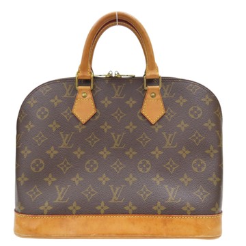 LOUIS VUITTON LV 路易威登 棕色 原花 帆布 Alma PM 手提包 M51130 【二手名牌BRAND OFF】