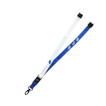 NIKE PREMIUM NSW 可拆式頸掛型識別證帶 藍白小LOGO  1個