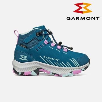 【紅利換購】GARMONT 兒童防水郊山健行鞋 9.81 Kids Pulse Trek WP 003001 (S05029)｜快速綁帶 童鞋 橡膠底 防水膜