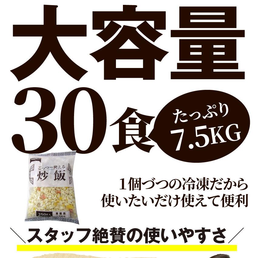 炒飯 チャーハン 焼き飯 たっぷり卵の黄金チャーハン 30食セット 7.5kg 中華 冷凍レンジ調理 業務用 まとめ買い 当日発送対象