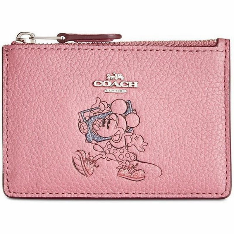コーチ 財布 Idケース コーチ ディズニー リミテッドエディション ファクトリー 財布 コーチ 新作 ミニーマウス Id ボクシード スキニー ウォレット ローズ 通販 Lineポイント最大get Lineショッピング