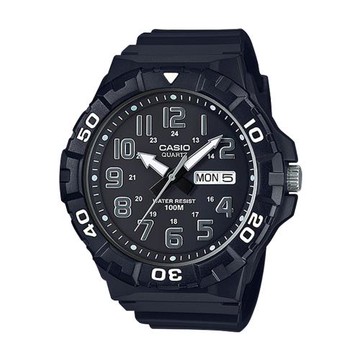 【CASIO 卡西歐】運動首選 指針男錶 計時錶圈 日期顯示 MRW-210H (MRW-210H-1A)